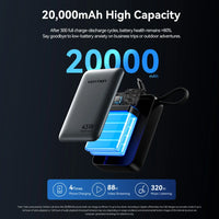 Cargador Portátil 20.000mAh 45W Carga Rápida