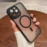 Funda Magnética Transparente Compatible con Carga Inalámbrica